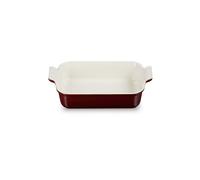 LE CREUSET Plat à four rectangulaire Tradition en grès 26x19cm/2,4l Grenat rouge foncé