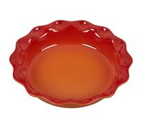Le Creuset Plat à tarte Heritage en grès 22,9 cm, flamme