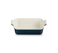 Le Creuset Plat rectangulaire Heritage en grès, 26 cm, 2,4 litres, Nuit