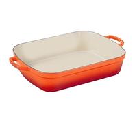 Le creuset 20184370902422 plat à gratin rectangulaire orange