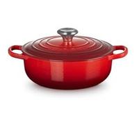 LE CREUSET Poêle à Risotto en fonte 24 cm Cerise Rouge