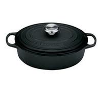 LE CREUSET Poêle à risotto ovale en fonte 27 cm noir matt Noir