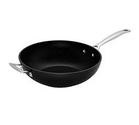 Le Creuset Poêle Wok Anti-Adhérente en Aluminium Forgé, 30 cm, Anthracite/Argenté,51104300010202