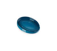 Le Creuset Repose-cuillère oval en céramique, Deep Teal, 71507156420099