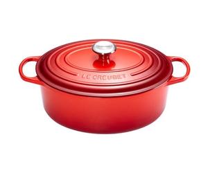 Le Creuset Rôtissoire Signature ovale 40 cm rouge cerise