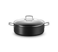 Le Creuset Sauteuse antiadhésive renforcée 30 cm avec Couvercle en Verre, 51113300010500, Black