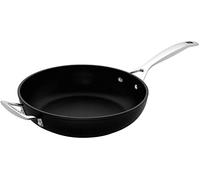 LE CREUSET Sauteuse en Aluminium Forgé avec Poignée d'Assistance, 28 cm, Anthracite/Argenté,51101280010202