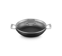 Le Creuset Sauteuse Provençale Anti-Adhérente en Aluminium Forgé avec Couvercle, 28 cm, Anthracite/Argenté,51107280010502