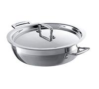 Le Creuset Sauteuse Provençale avec Couvercle, 26 cm, Inox 3-ply, Argenté,96202826001000