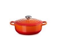 LE CREUSET Sauteuse SIGNATURE 24cm Ofenrot orange