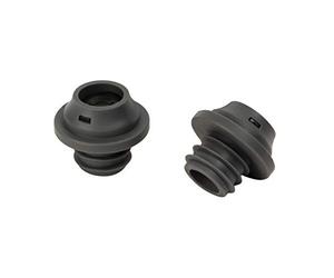 LE CREUSET Set de 2 Bouchons pour Pompe à Vin, Conservation du Vin, Caoutchouc, WA 138, Noir Mat, 59147011007168