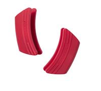 Le Creuset Set de 2 poignées, Silicone, Adaptables, Résistantes à la Chaleur Jusqu'à 250°C, Cerise, 93010300060000