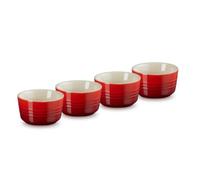 Le Creuset Set de 4 ramequins 5,5 cm Cerise 79109100600000
