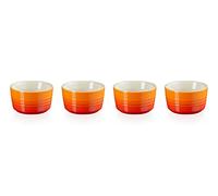 Le Creuset Set de 4 Mini Ramequins Ronds en grès émaillé, 100 ml, Volcanique, 79109100900000