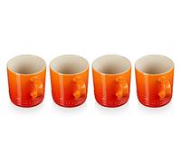 LE CREUSET Set de 4 Mugs en Céramique, 350 ml Chacun, Volcanique, 79113350900000