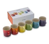 LE CREUSET Set de 6 Mugs en Céramique, 350 ml, Arc-en-ciel, 79114358359030