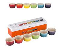 Le Creuset Set de 6 Ramequins Ronds en Céramique, 120 ml, Arc-en-ciel, 79134108359030, Rainbow