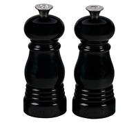Le Creuset Set de Moulins à Sel et Poivre, Mécanisme en Céramique, Onyx, 96002500140000