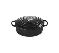 Le Creuset Signature 21178271402430 Cocotte ovale en fonte émaillée avec couvercle 27 cm 4,1 l Onyx noir