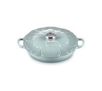 Le Creuset Signature Braiser à pétales en fonte émaillée, 2,25 l, sel de mer