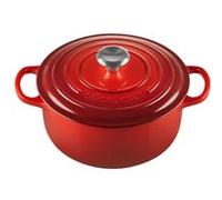 Le Creuset Signature - Casserole avec couverture - 20 cm - 2.4 L - rond - cerise Rouge G