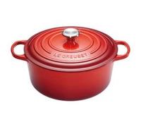 Le Creuset Signature - Casserole avec couverture - 24 cm - 4.2 L - rond - cerise Rouge G