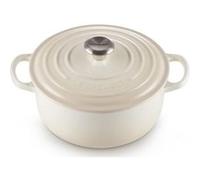 Le Creuset Signature - Casserole avec couverture - 24 cm - 4.2 L - rond - meringue Meringue G
