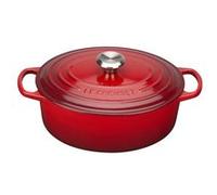 Le Creuset Signature - Casserole avec couverture - 31 cm - 6.3 L - ovale - cerise Cerise G
