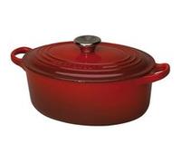 Le Creuset Cocotte ovale Signature 31 cm 6,3 L fonte émaillée Cerise – tous feux compatibles