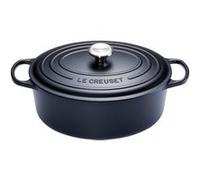Le Creuset Signature - Casserole avec couverture - 31 cm - 6.3 L - ovale - noir mat Noir G