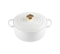 LE CREUSET Cocotte Ronde Evolution en Fonte 24 cm Blanc Blanc G