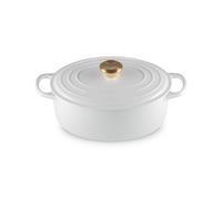 Le Creuset Signature Cocotte ovale en fonte émaillée Blanc 29 cm