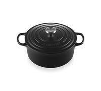 Le Creuset Signature Cocotte Ronde en Fonte Noir satiné 26 cm