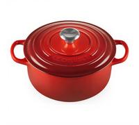 Le Creuset - Cocotte en fonte émaillée Signature - 20 cm, 2,4 L, ronde, cerise, avec couvercle