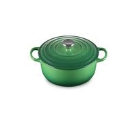 Le Creuset Signature Enamelled Cast Iron Round Casserole Dish With Lid, 20 cm, 2.4 Litre, Bamboo, 21177204082430