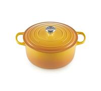 Le Creuset Signature Enamelled Cast Iron Round Casserole Dish with Lid, 28 cm, 6.7 litres, Nectar, 21177286724430
