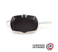 LE CREUSET Skillet carré en fonte émaillée 26 x 26 cm Meringue