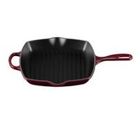 LE CREUSET Skillet Carré en Fonte Émaillée 26x26 cm Garnet Rouge Foncé G