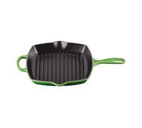 Le Creuset Skillet Gril en Fonte Émaillée, Carré, 26 cm, 2,86 kg, Bamboo, 20183264080422