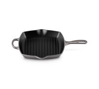LE CREUSET Skillet Gril en Fonte Émaillée, Carré, 26 cm, 2,86 kg, Flint, 20183264440422