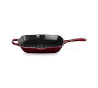LE CREUSET Skillet Gril en Fonte Émaillée, Carré, 26 cm, 2.86 kg, Garnet, 20183269490422