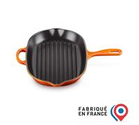 LE CREUSET Skillet gril ovale en fonte émaillée 32 cm Volcanique