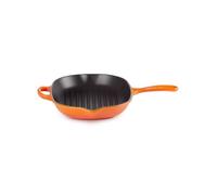 LE CREUSET Skillet gril ovale en fonte émaillée 32 cm Volcanique