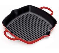 Le Creuset Skillet profond en fonte émaillée Signature avec poignée d'assistance et deux becs verseurs, 30 cm, Cerise, 20200300600422