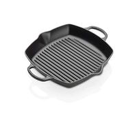 Le Creuset Skillet profond en fonte émaillée Signature avec poignée d'assistance et deux becs verseurs, 30 cm, Noir Mat, 20200300000422