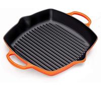 LE CREUSET Skillet profond en fonte émaillée Signature avec poignée d'assistance et deux becs verseurs, 30 cm, Volcanique, 20200300900422