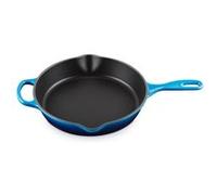 LE CREUSET Skillet Rond Profond en Fonte Émaillée 26 cm Azure Bleu G