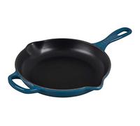 Le Creuset Skillet Signature en Fonte Émaillée, Rond, 23 cm, 1,93 kg, Deep Teal, 20182236420422