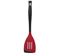LE CREUSET Spatule fendue bi-matière VE301-67 Revolution en nylon, Cerise (Cerise)