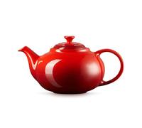 Le Creuset Théière Classique Ronde en Céramique, 1,3 Litres, Pour 3-4 Tasses, Cerise, 80702130600003